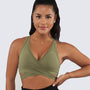 Ballet Bra Top - Olive Green