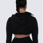 Cropped Hoodie | BLACK