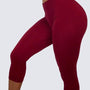 Classic Ribbed Leggings | BURGANDY HAZE